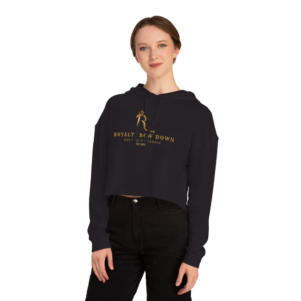 Royalty Cropped Hooded Sweatshirt