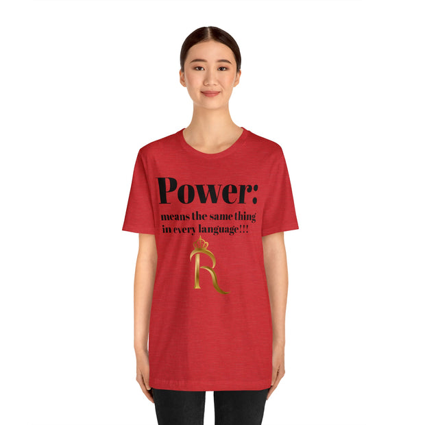 Power Short Sleeve Tee - Royalty Bow Down
