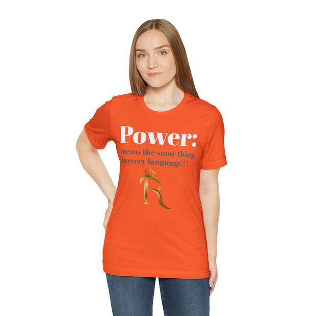 Power Short Sleeve Tee - Royalty Bow Down