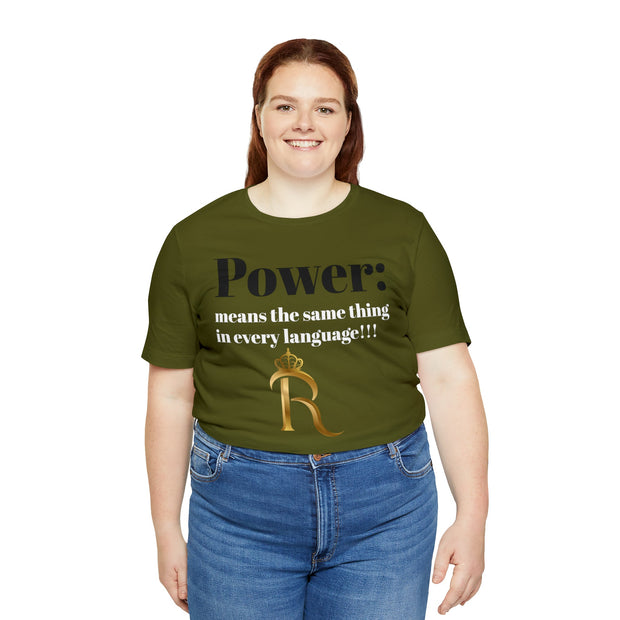 Power Short Sleeve Tee - Royalty Bow Down